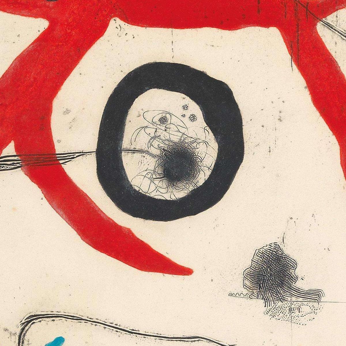 detail of the fine art reproduction from the centre