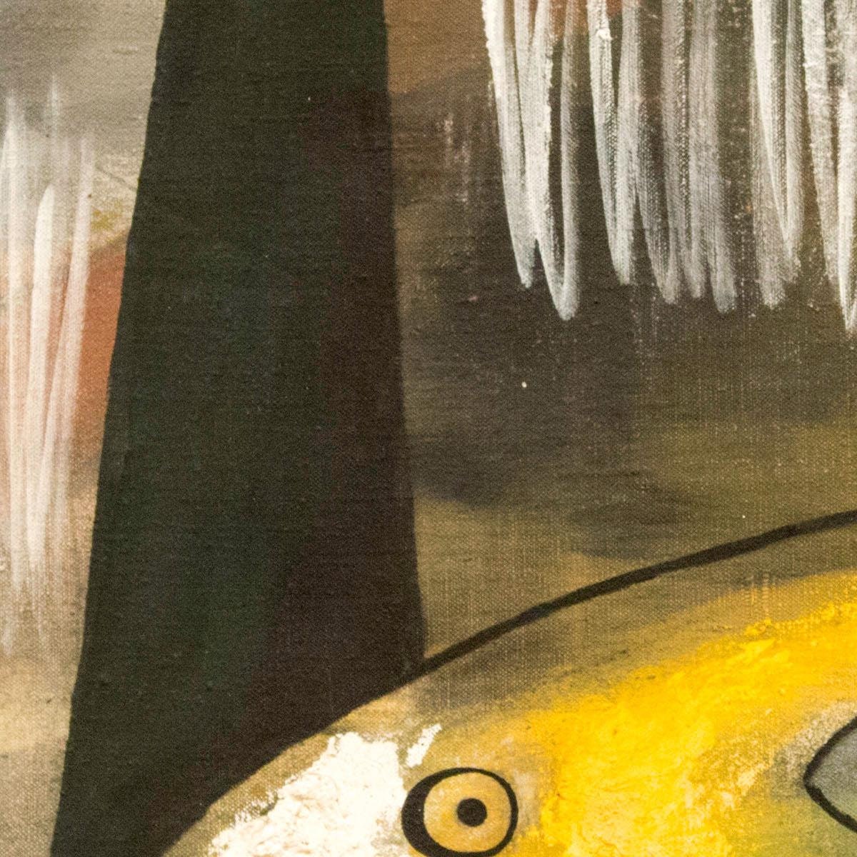 detail of the fine art reproduction from the centre
