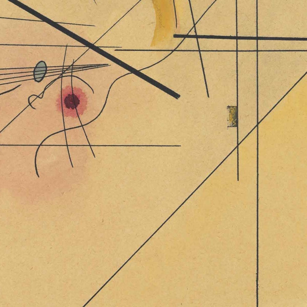 detail of the fine art reproduction from the bottom right corner