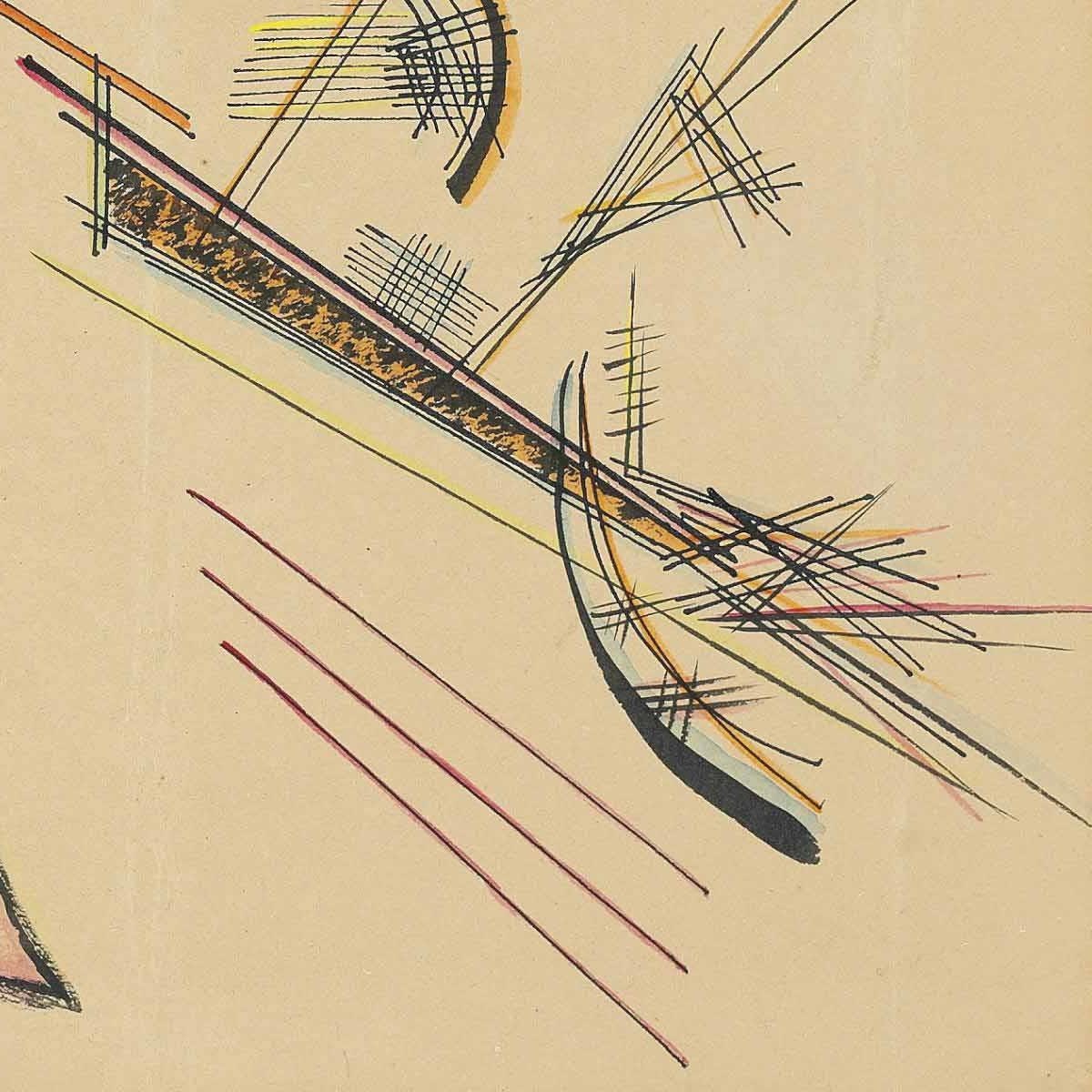 detail of the fine art reproduction from the bottom right corner