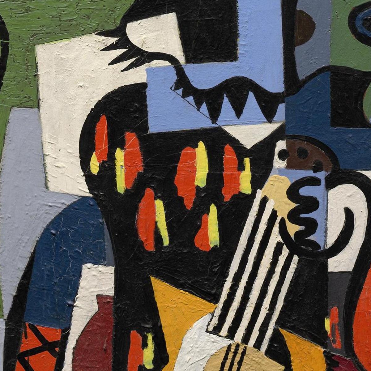 detail of the fine art reproduction from the centre