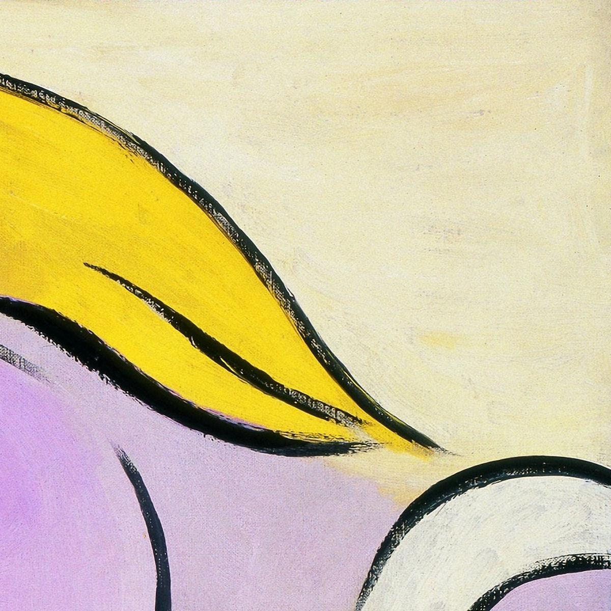 detail of the fine art reproduction from the top right corner