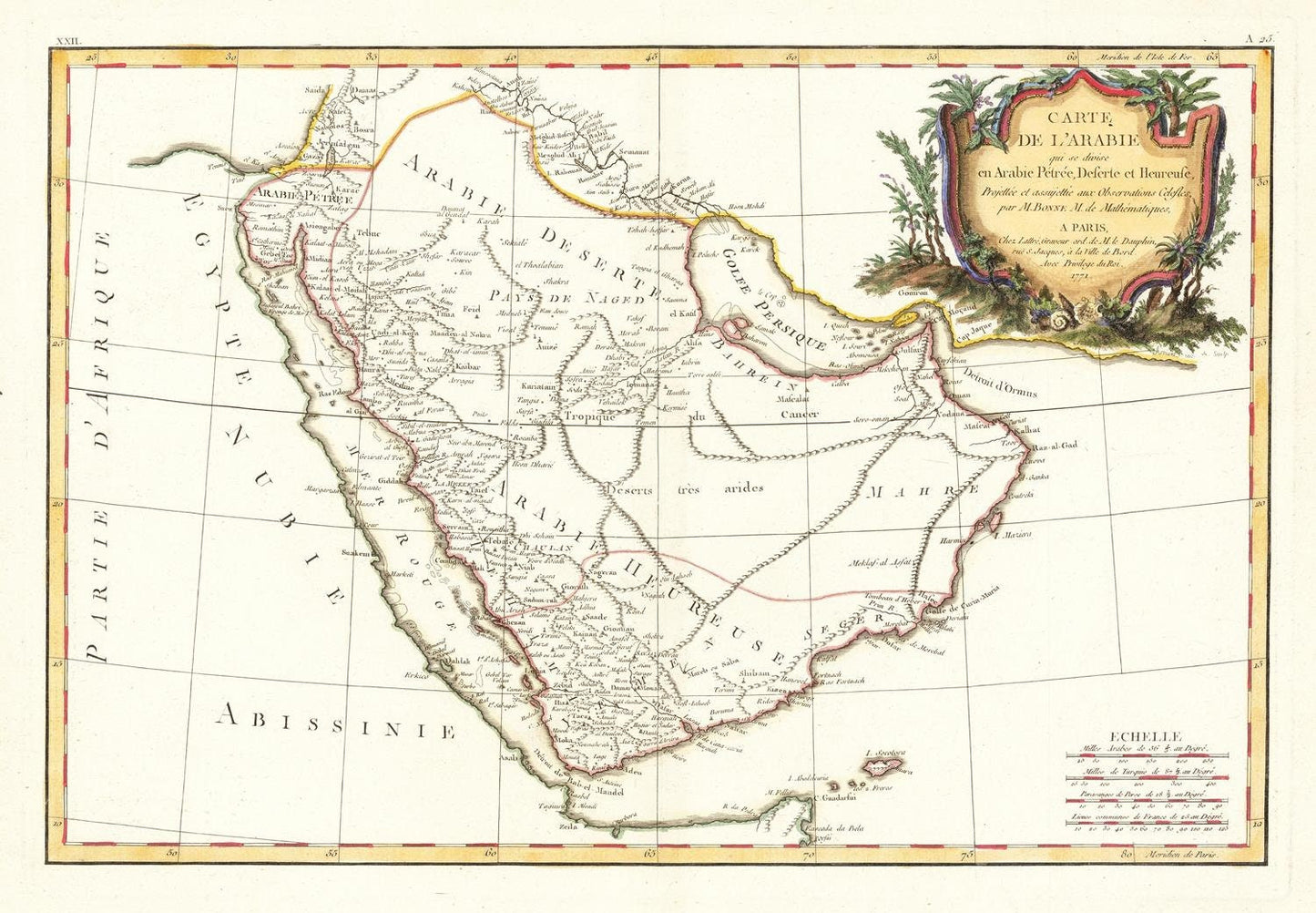 presentation of the map reproduction without a frame