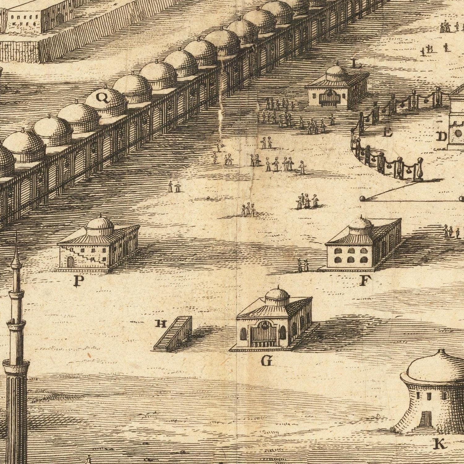 detail of the map from the centre