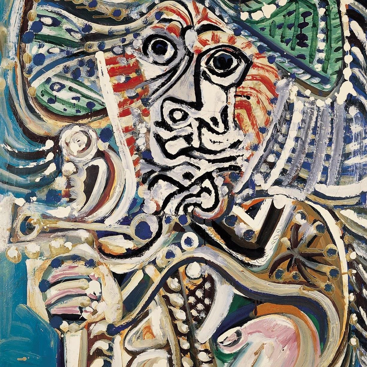 detail of the fine art reproduction from the centre