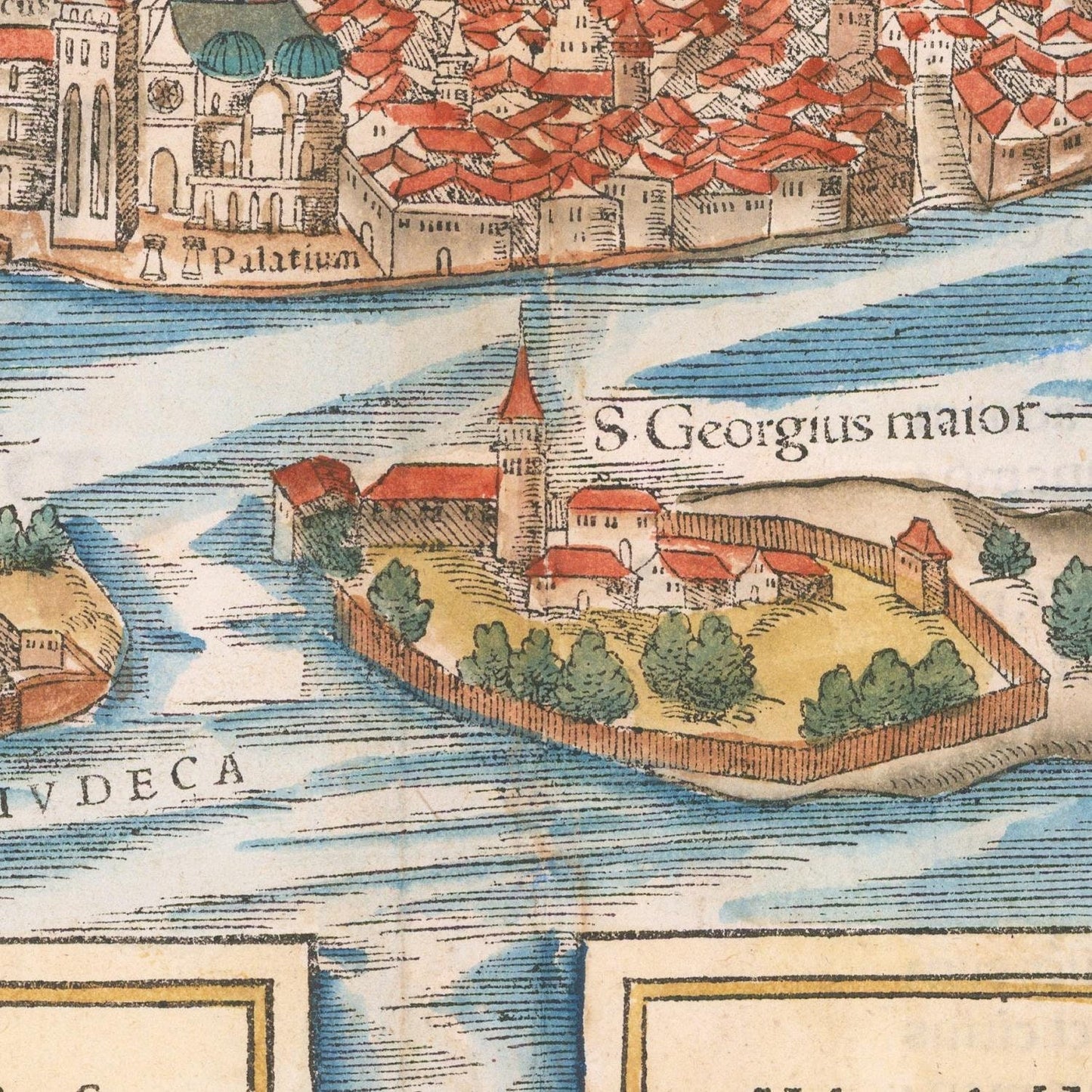 detail of the map from the centre