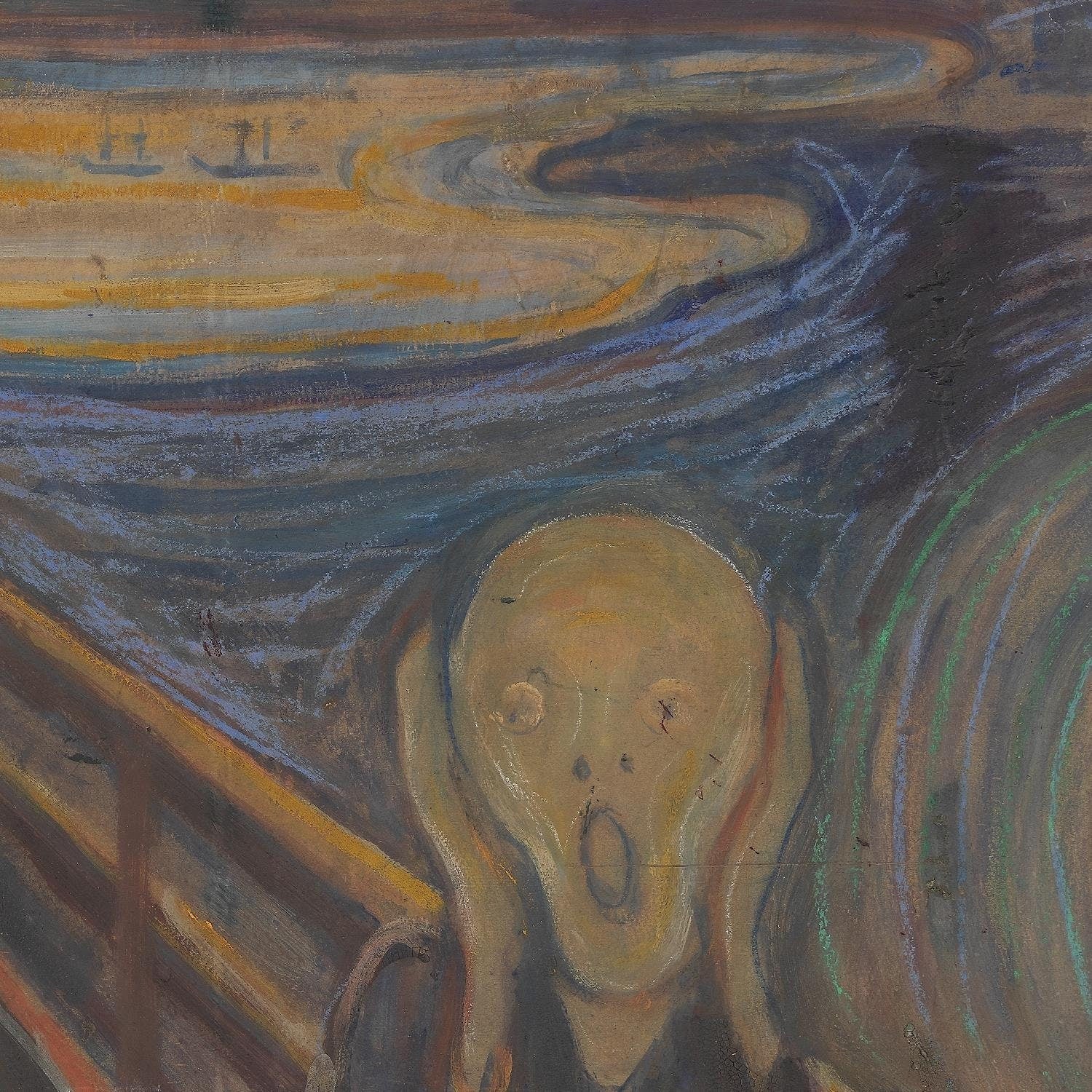 detail of the fine art reproduction from the centre