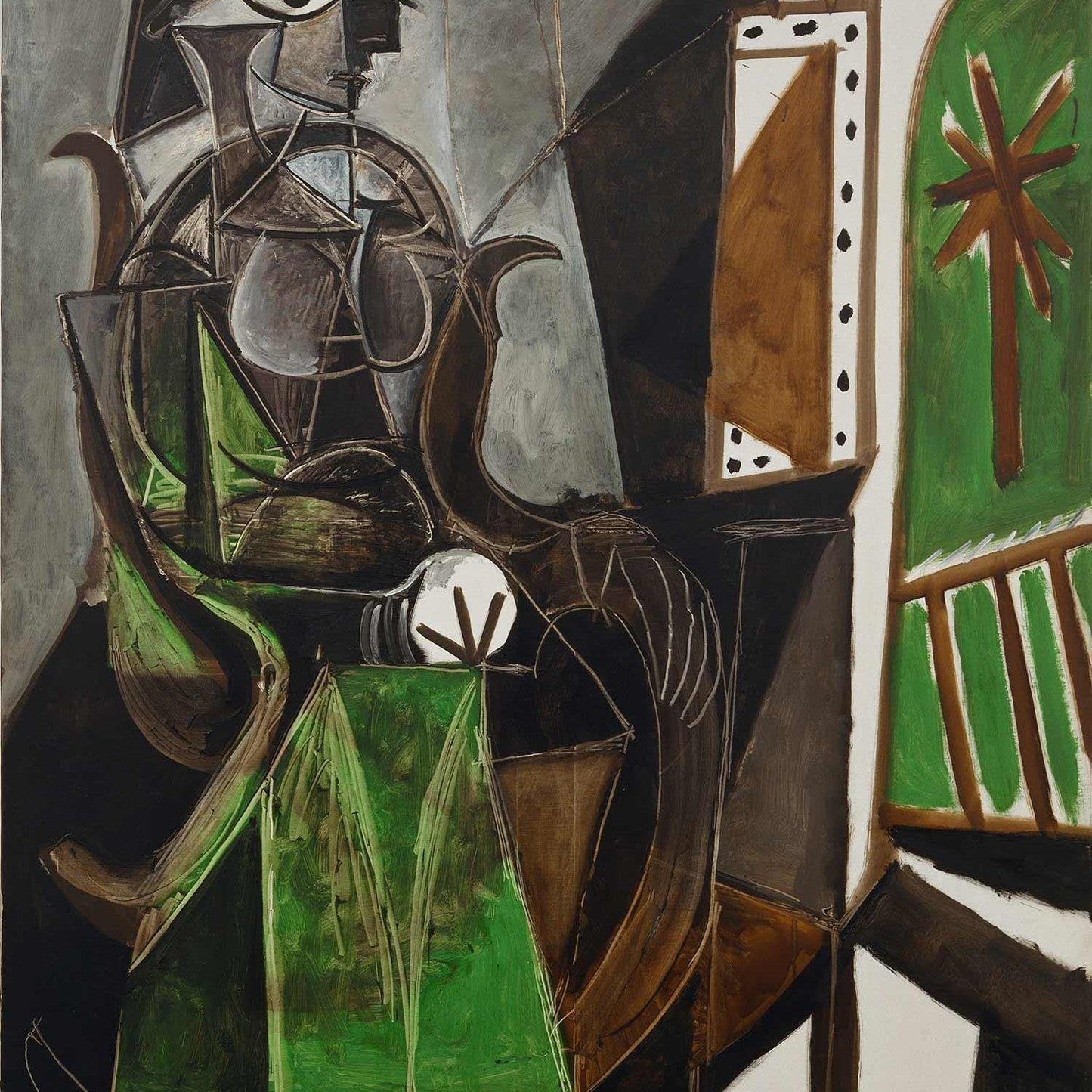 detail of the fine art reproduction from the centre