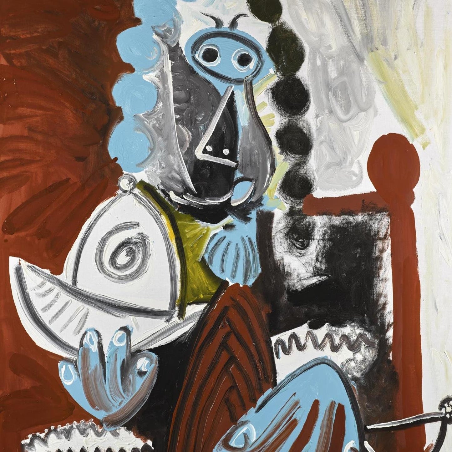 detail of the fine art reproduction from the centre