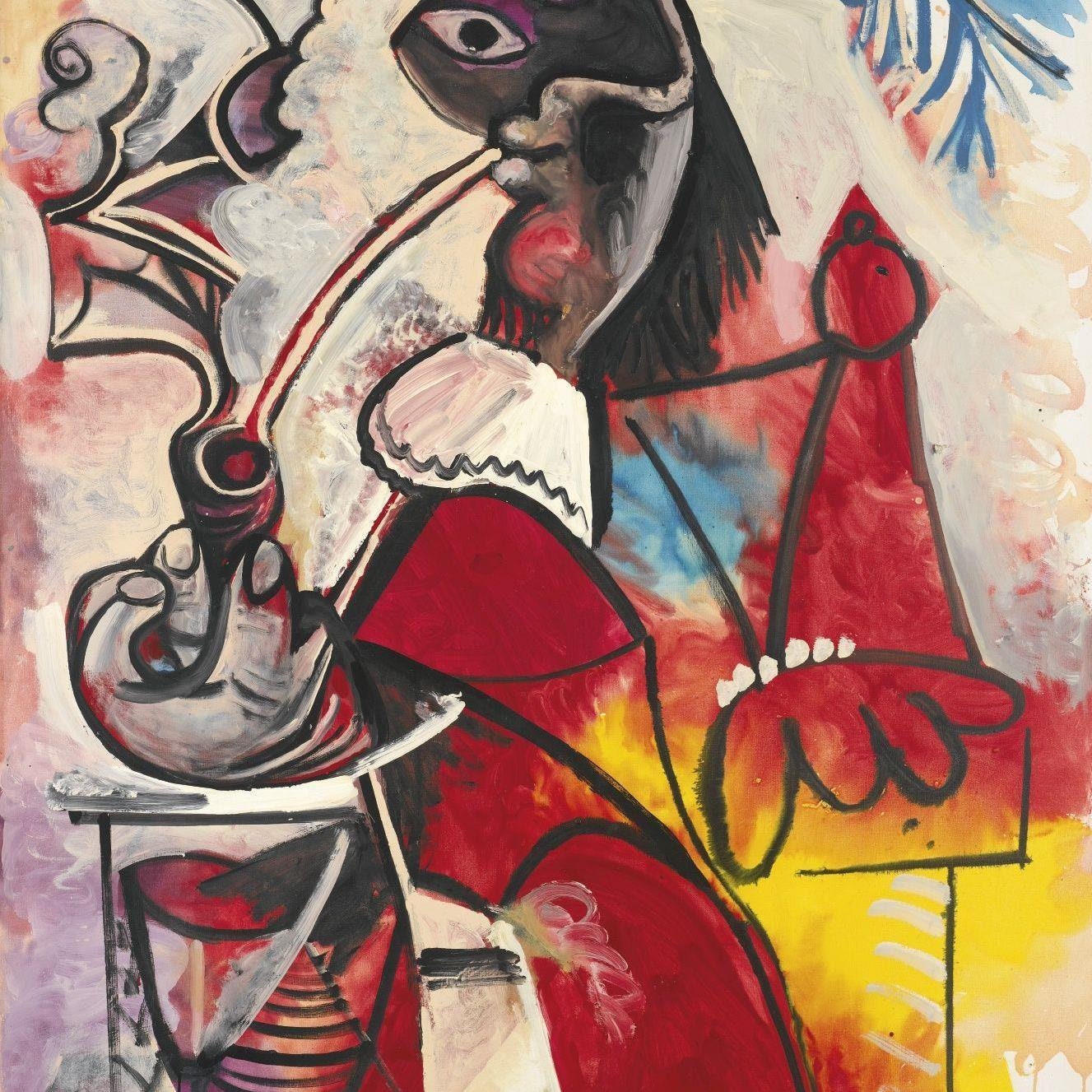 detail of the fine art reproduction from the centre