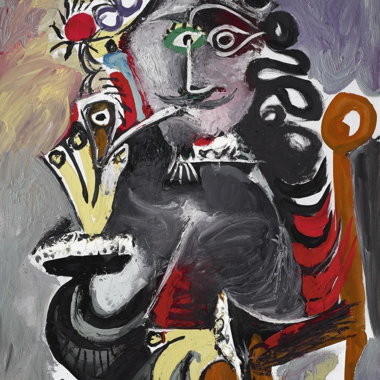 detail of the fine art reproduction from the centre