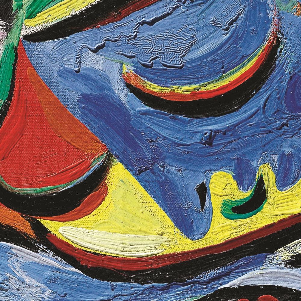 detail of the fine art reproduction from the centre