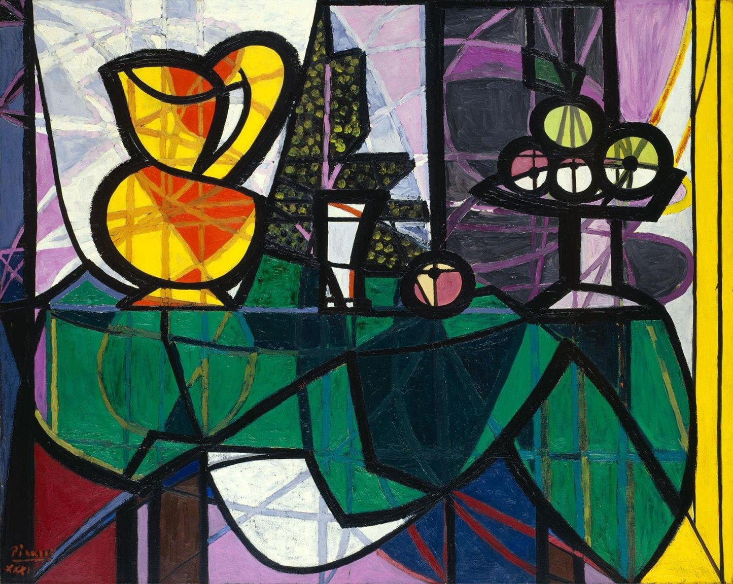 presentation of the fine art reproduction without a frame