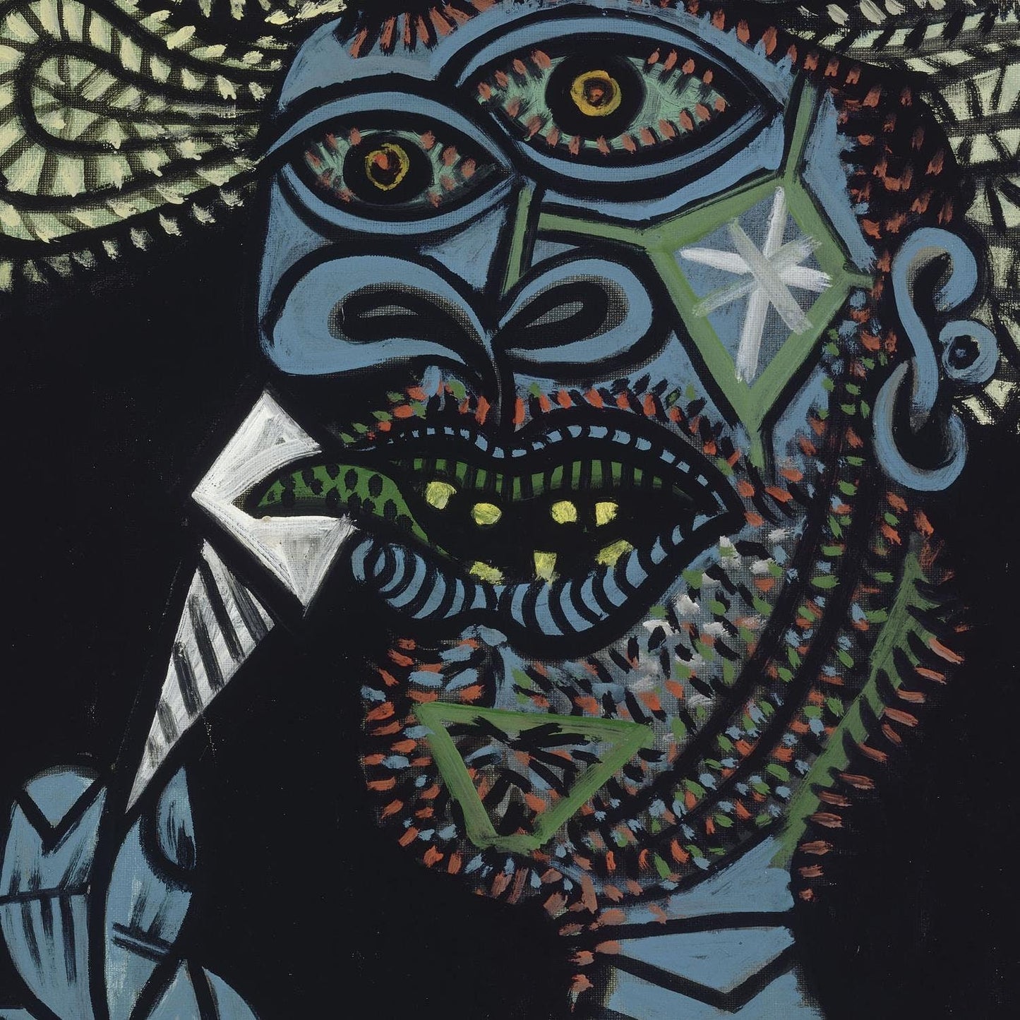 detail of the fine art reproduction from the centre