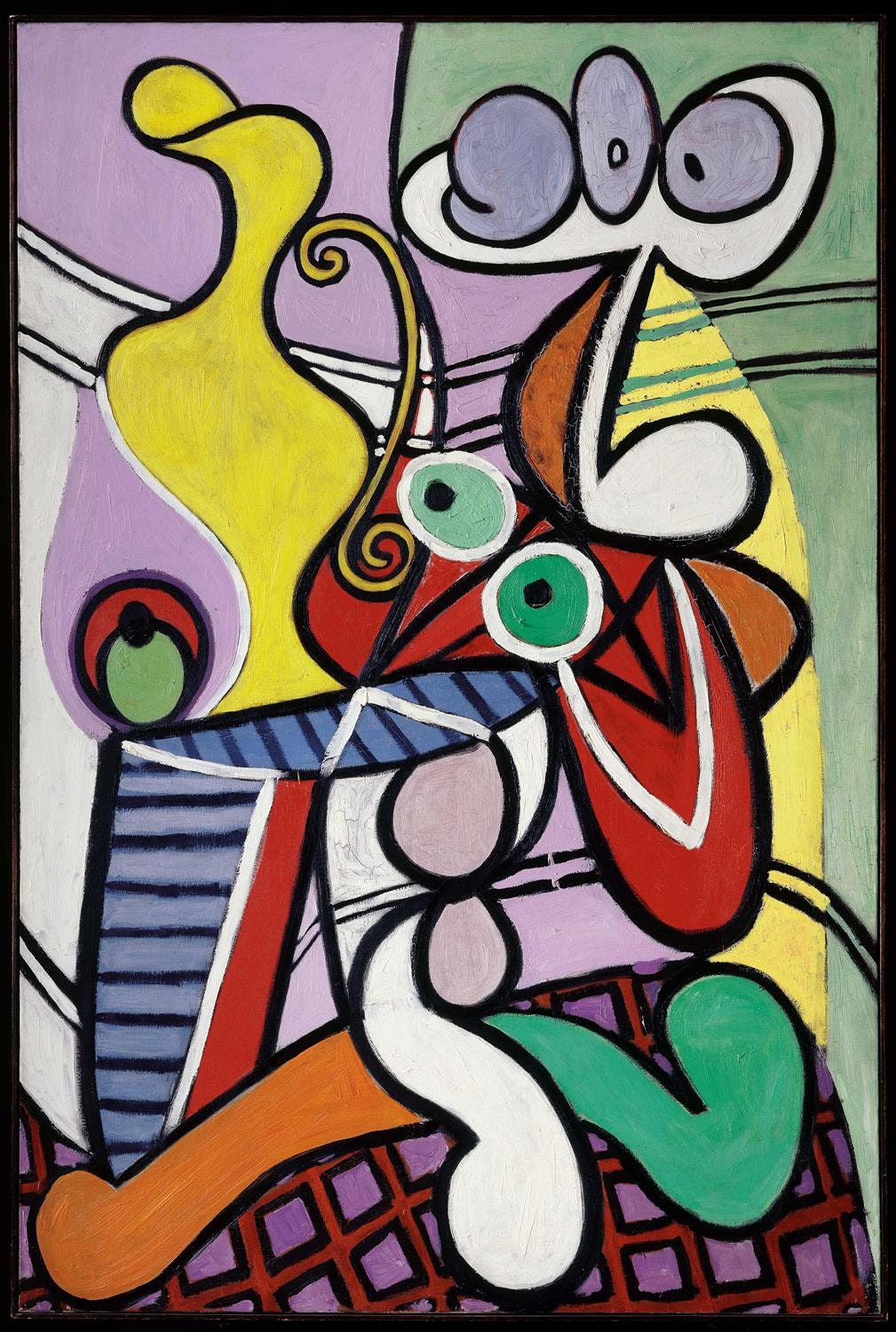 Picasso アート 洋書 PABLO PICASSO, Figure 1945 Vintage, Offset Lithograph 1946