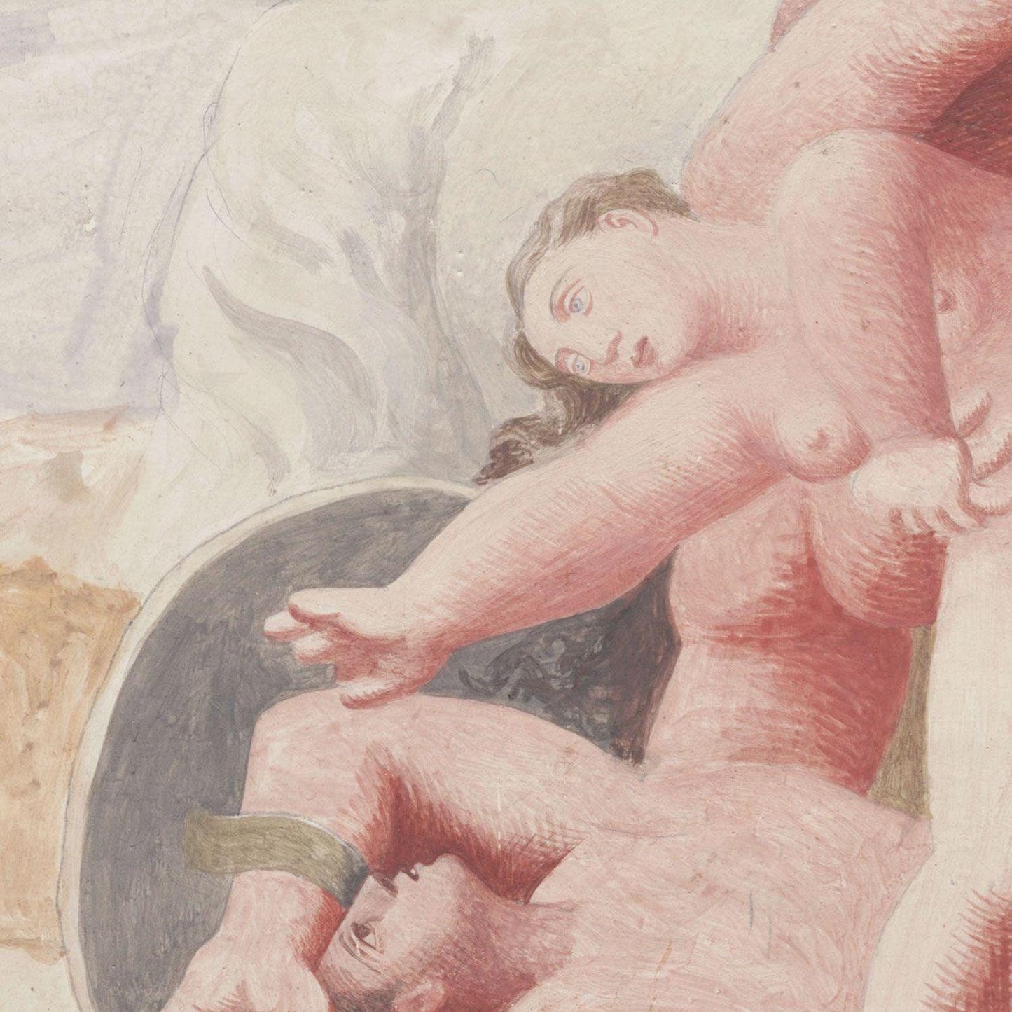detail of the fine art reproduction from the centre