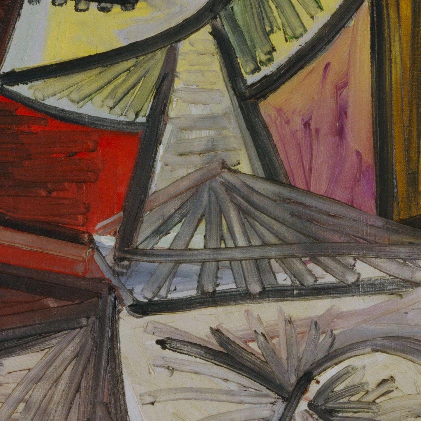 detail of the fine art reproduction from the centre
