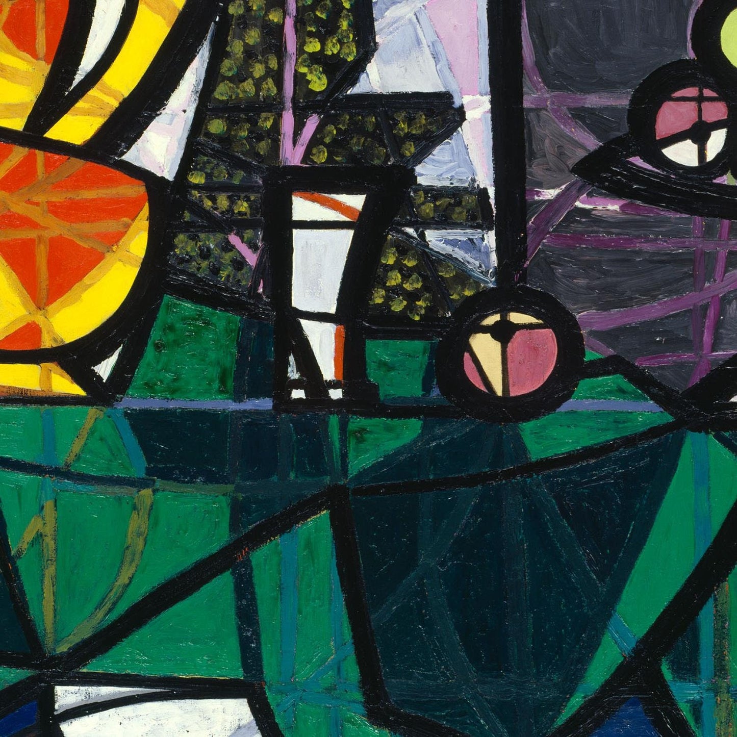 detail of the fine art reproduction from the centre