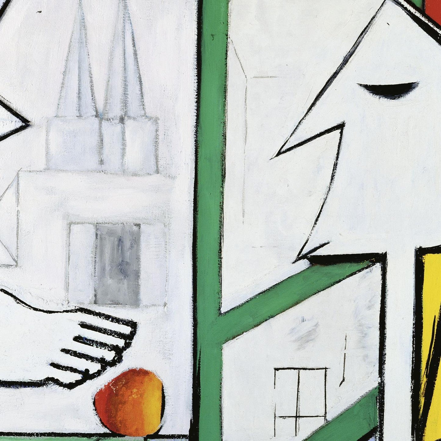 detail of the fine art reproduction from the centre