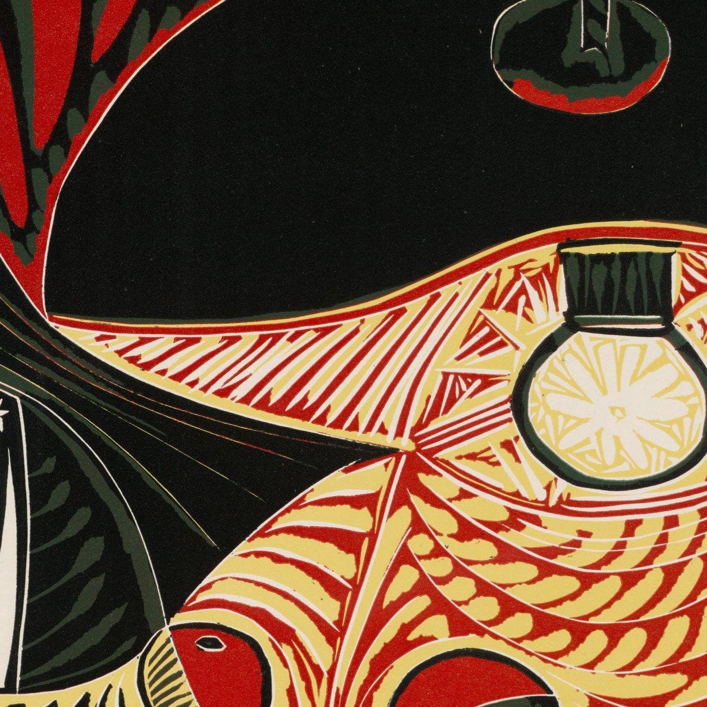 detail of the fine art reproduction from the centre