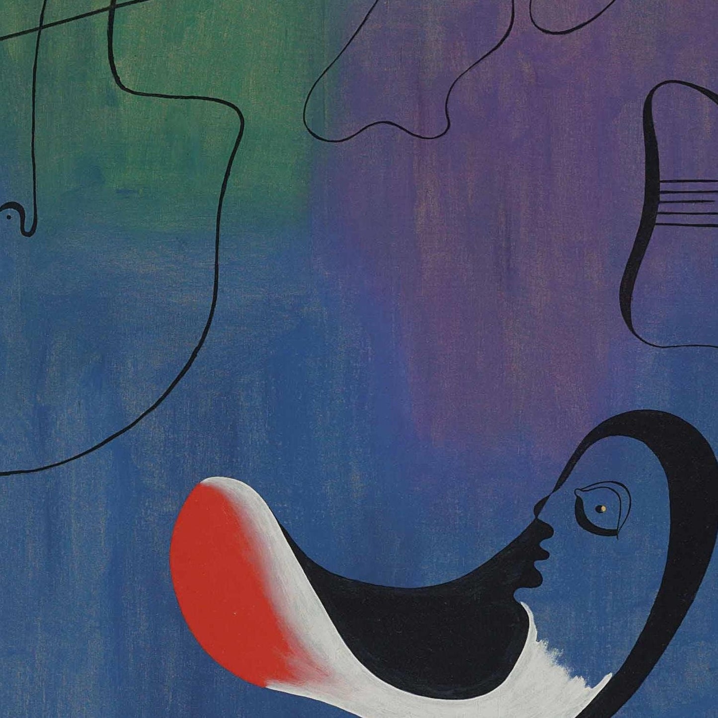 detail of the fine art reproduction from the centre