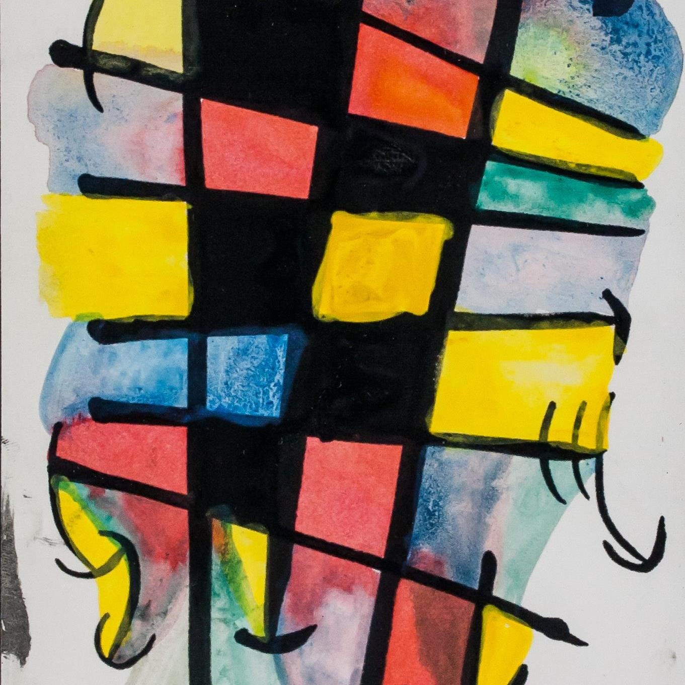 detail of the fine art reproduction from the centre