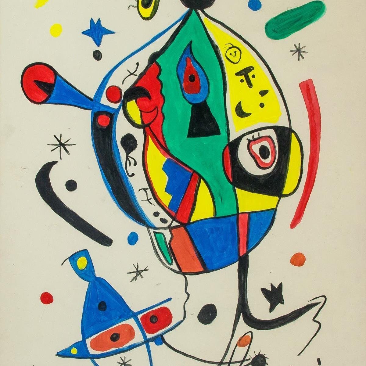 detail of the fine art reproduction from the centre