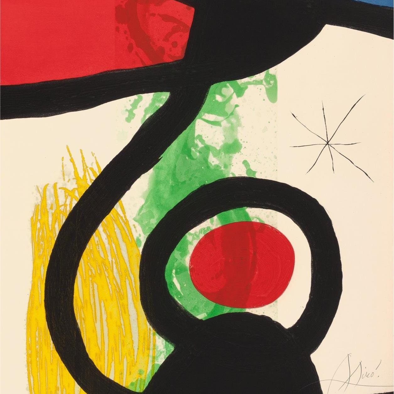 detail of the fine art reproduction from the centre