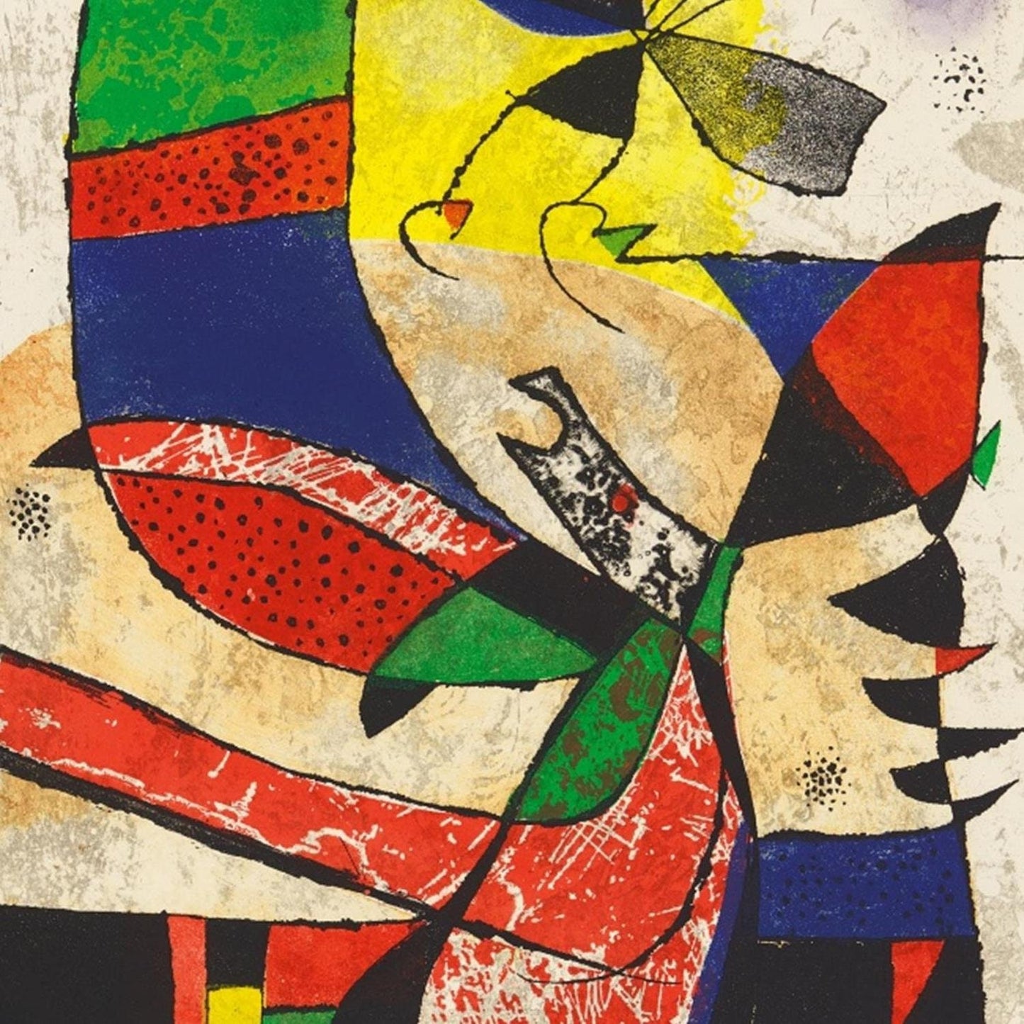 detail of the fine art reproduction from the centre