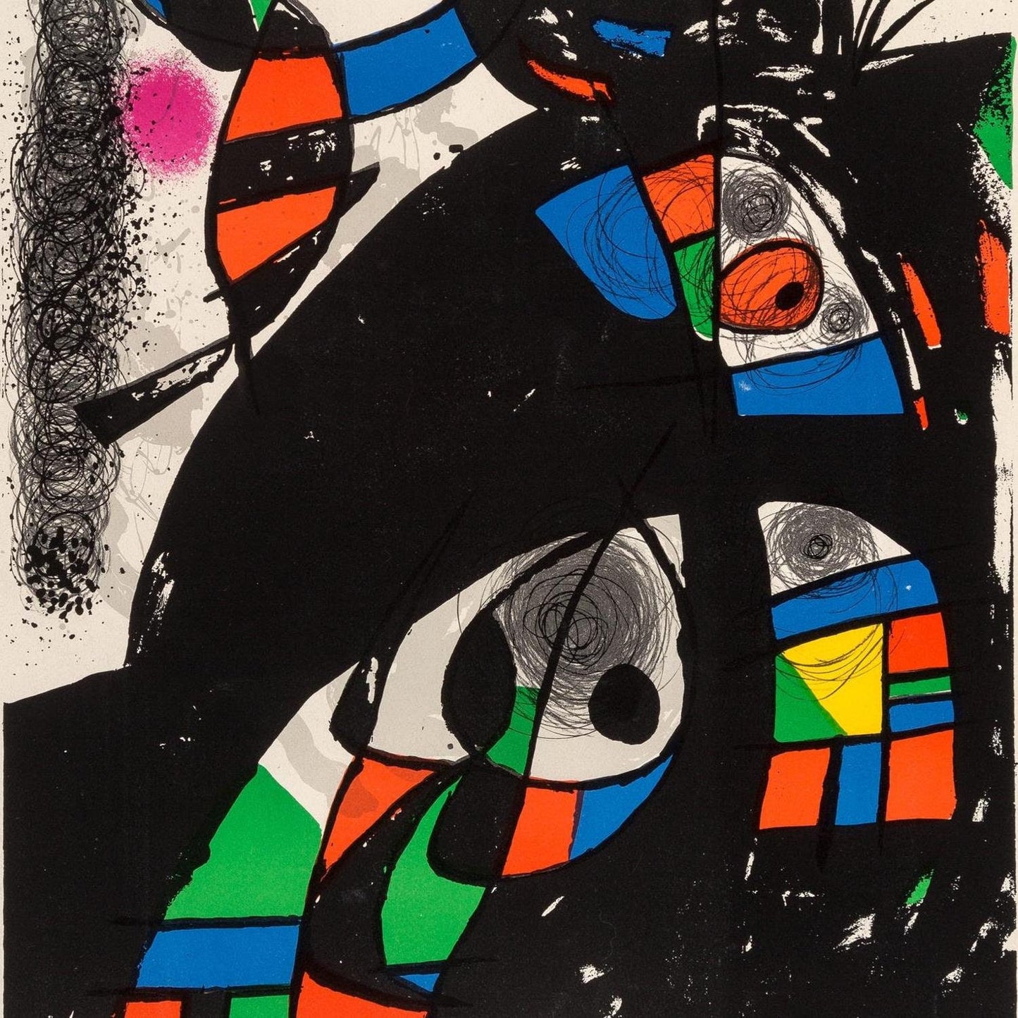 detail of the fine art reproduction from the centre