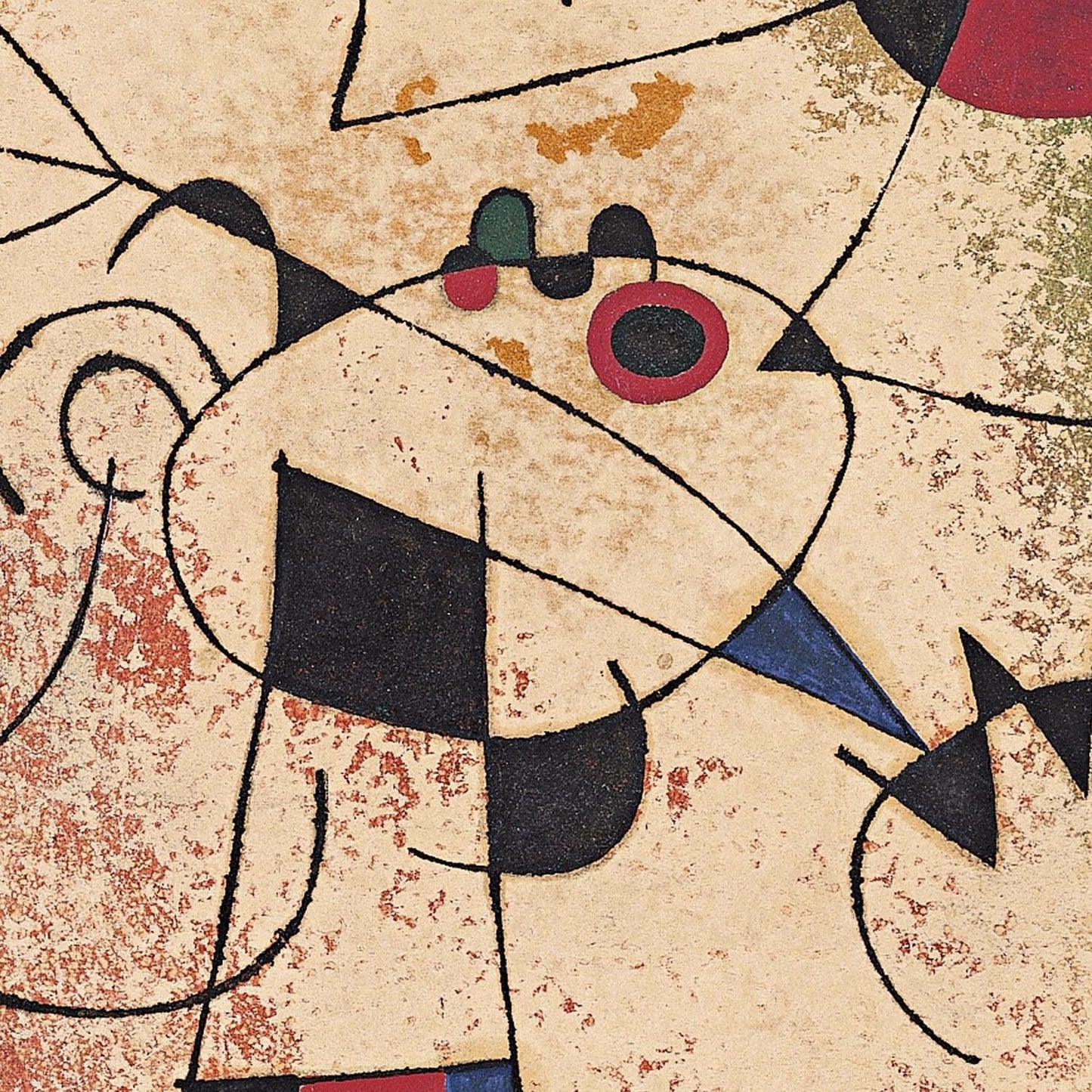 detail of the fine art reproduction from the centre