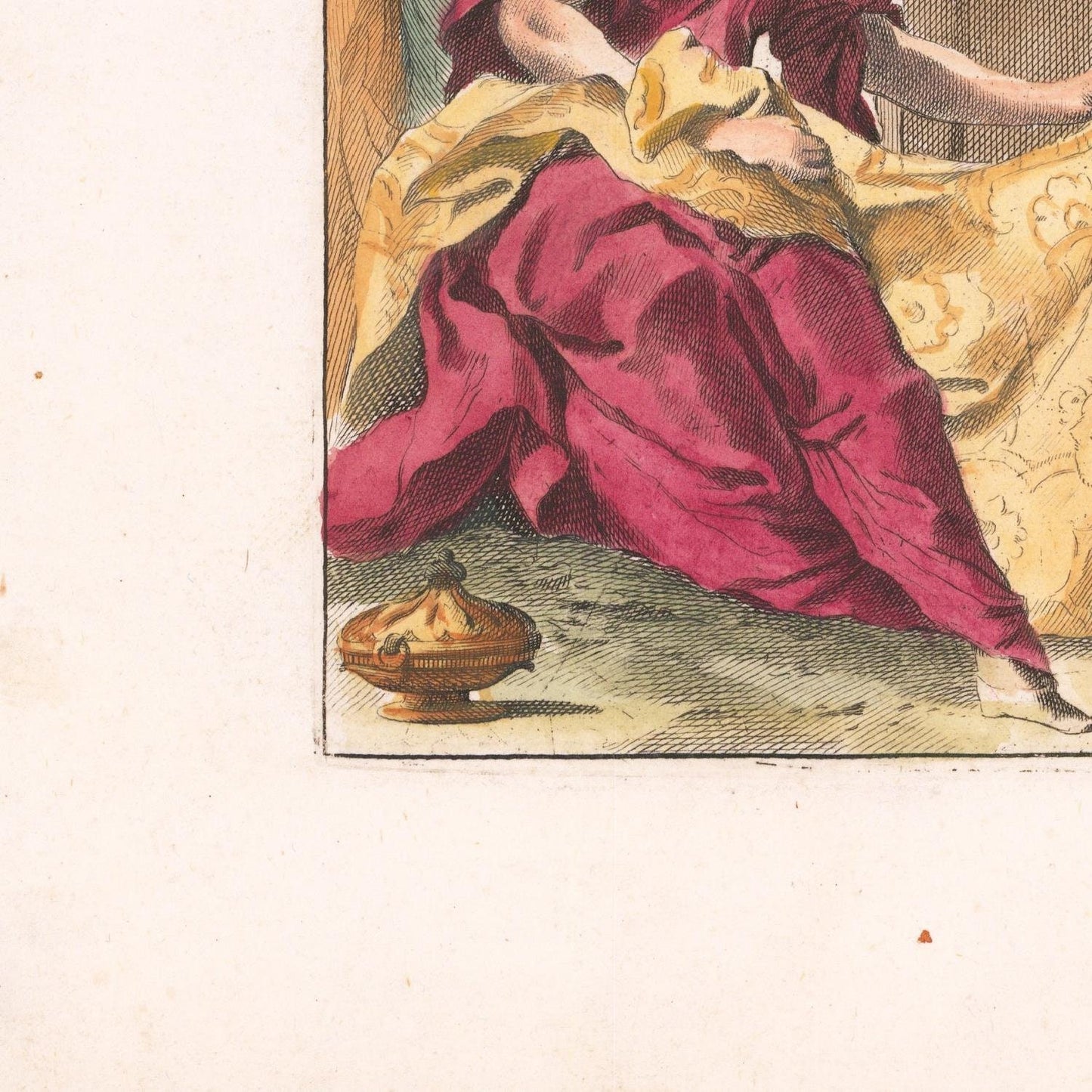 detail of the map from the bottom left corner