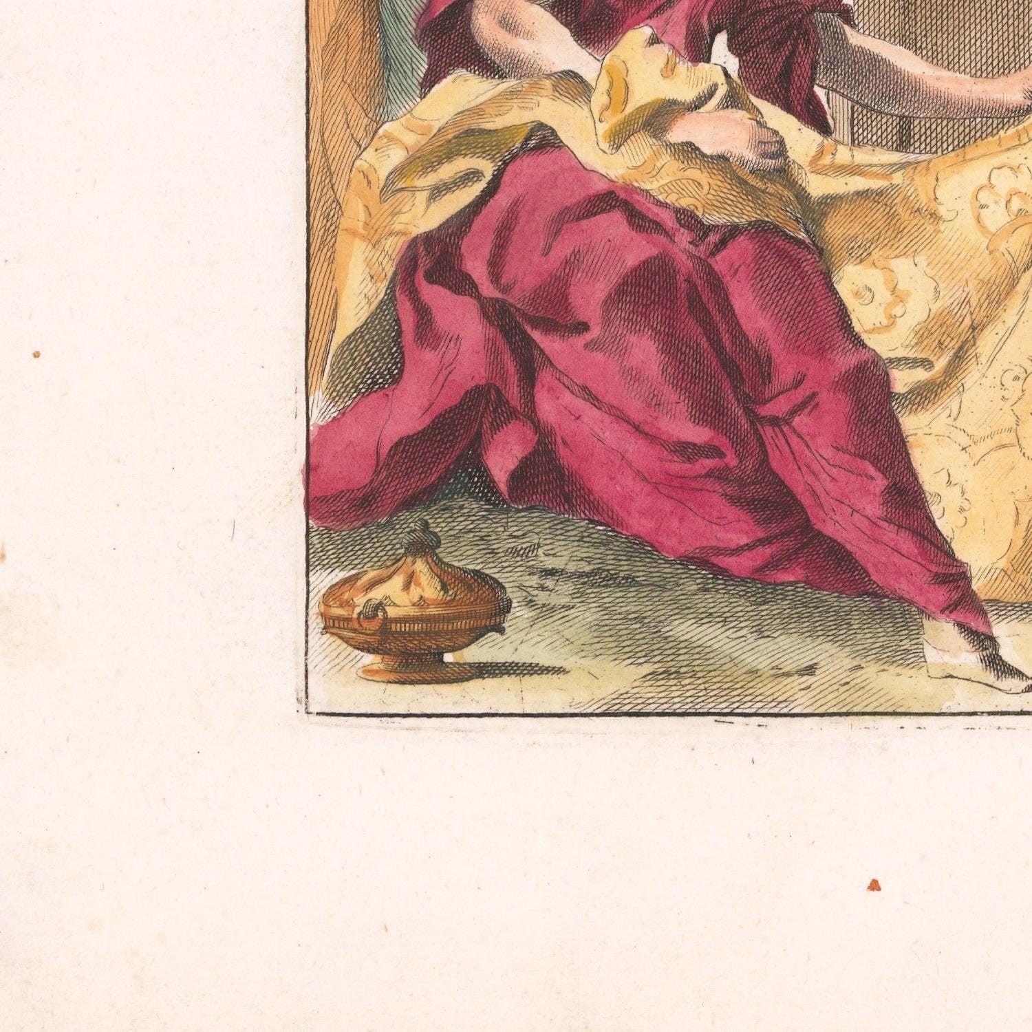 detail of the map from the bottom left corner
