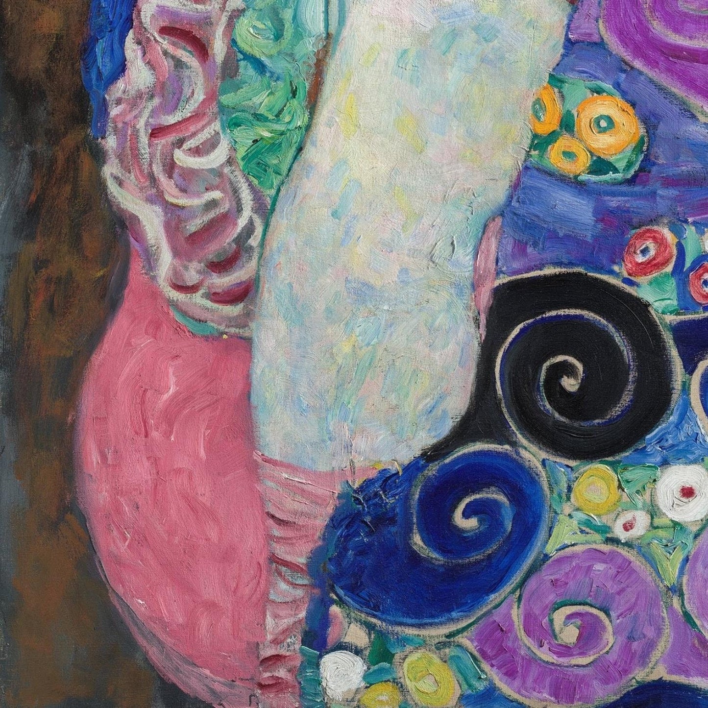 detail of the fine art reproduction from the bottom left corner