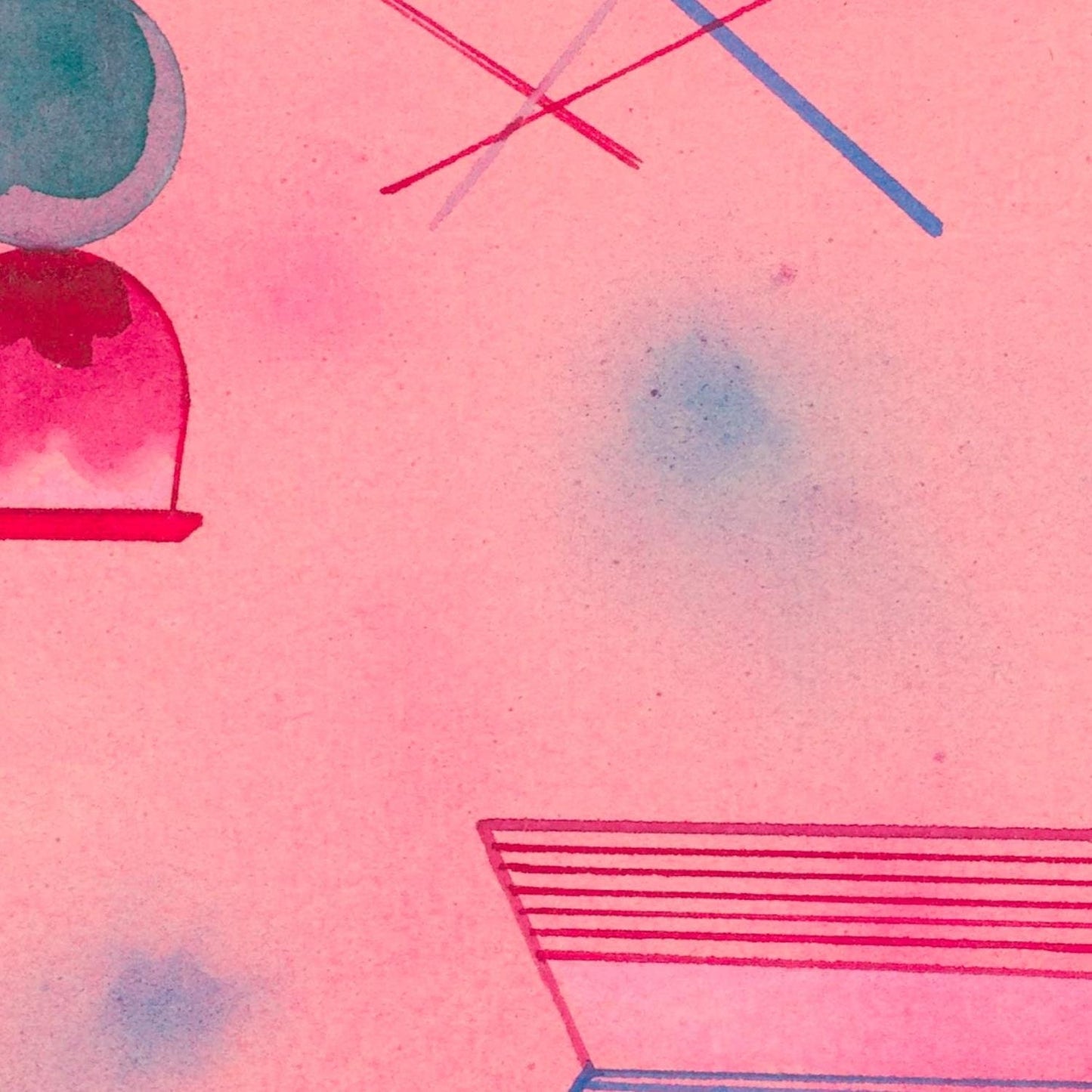 detail of the fine art reproduction from the centre