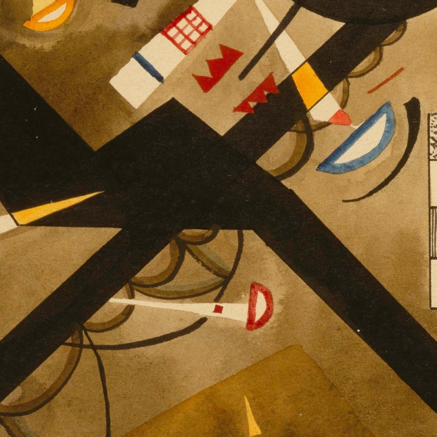 detail of the fine art reproduction from the centre