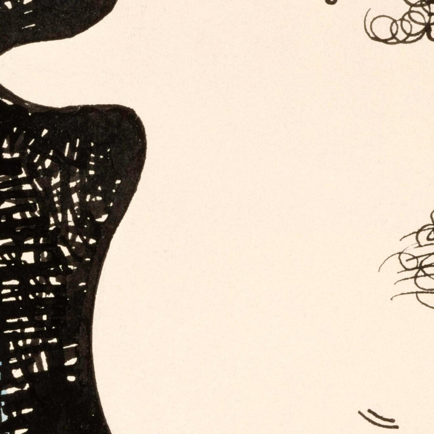 detail of the fine art reproduction from the centre