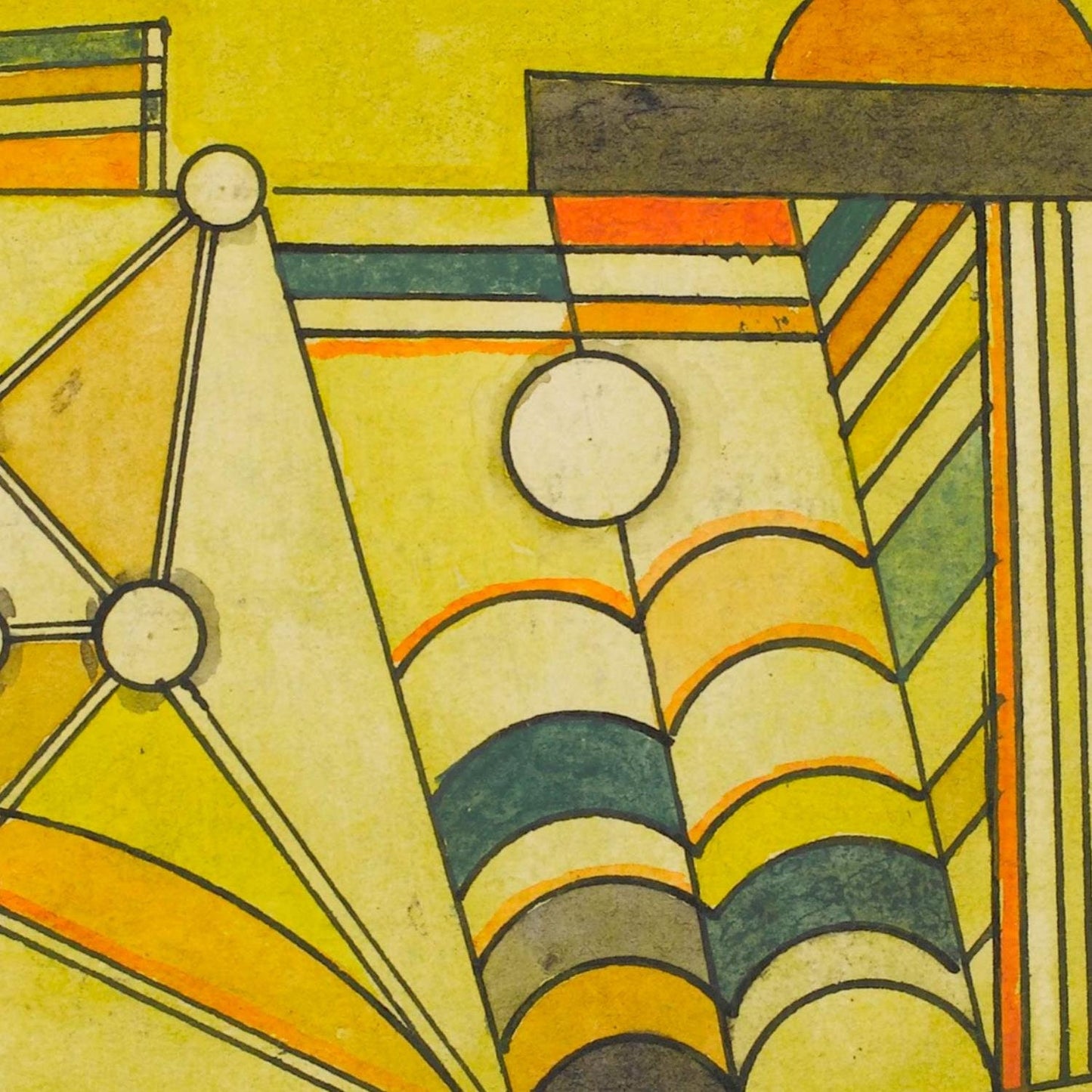 detail of the fine art reproduction from the centre