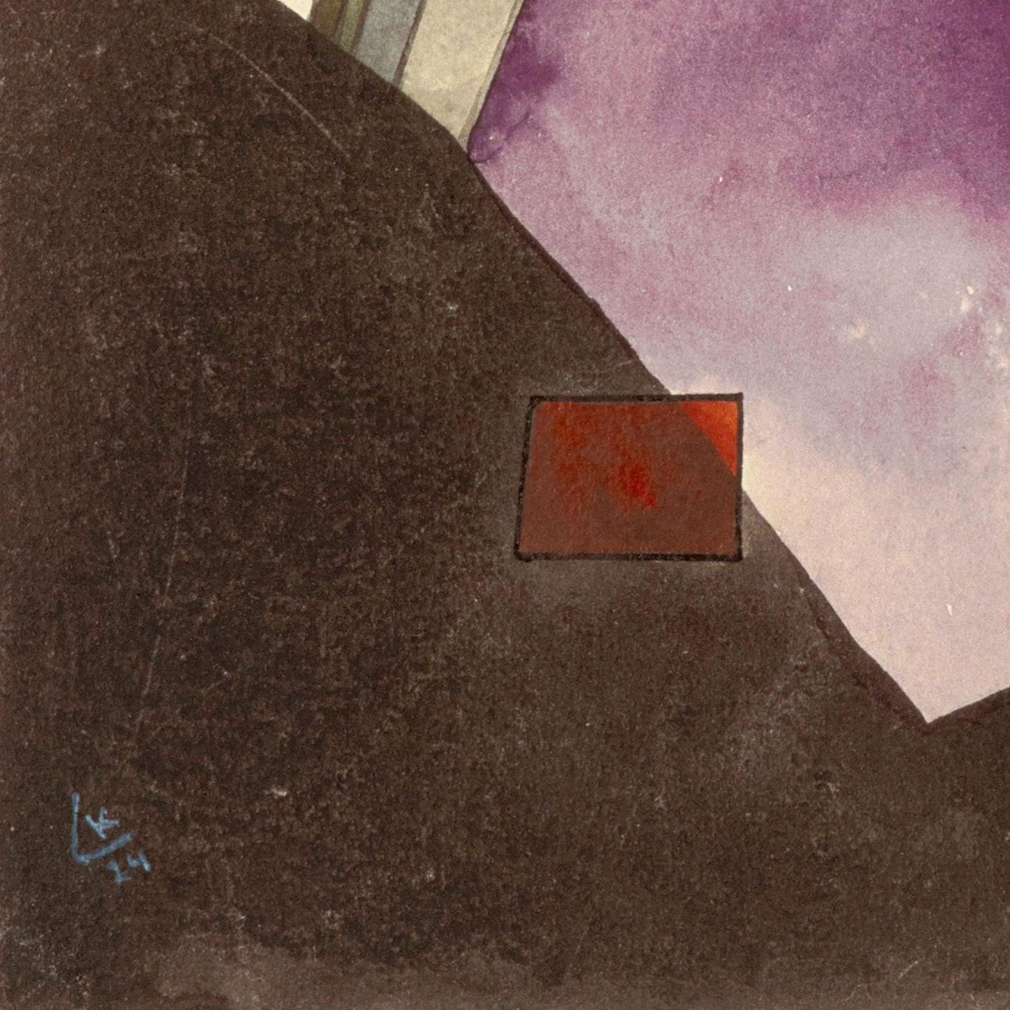 detail of the fine art reproduction from the bottom left corner