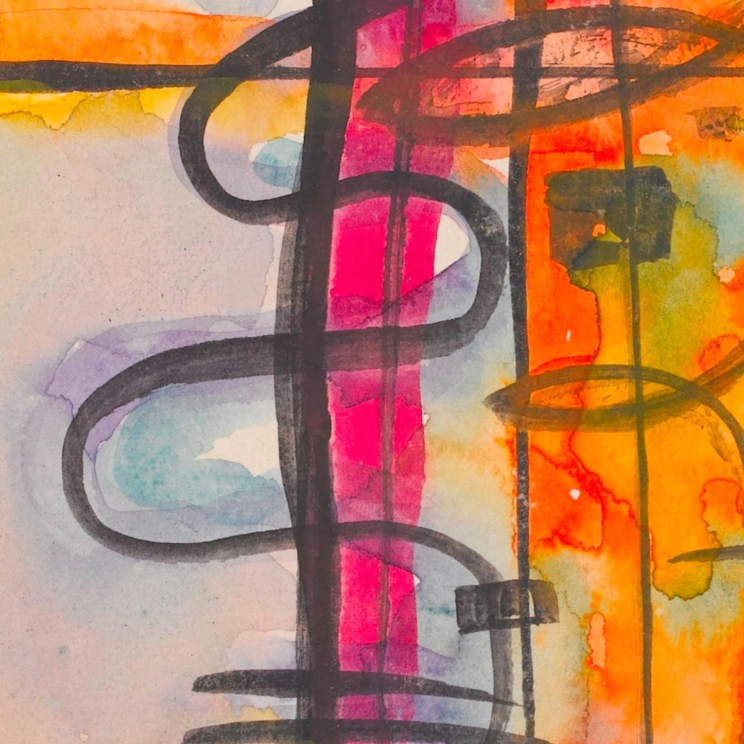 detail of the fine art reproduction from the centre