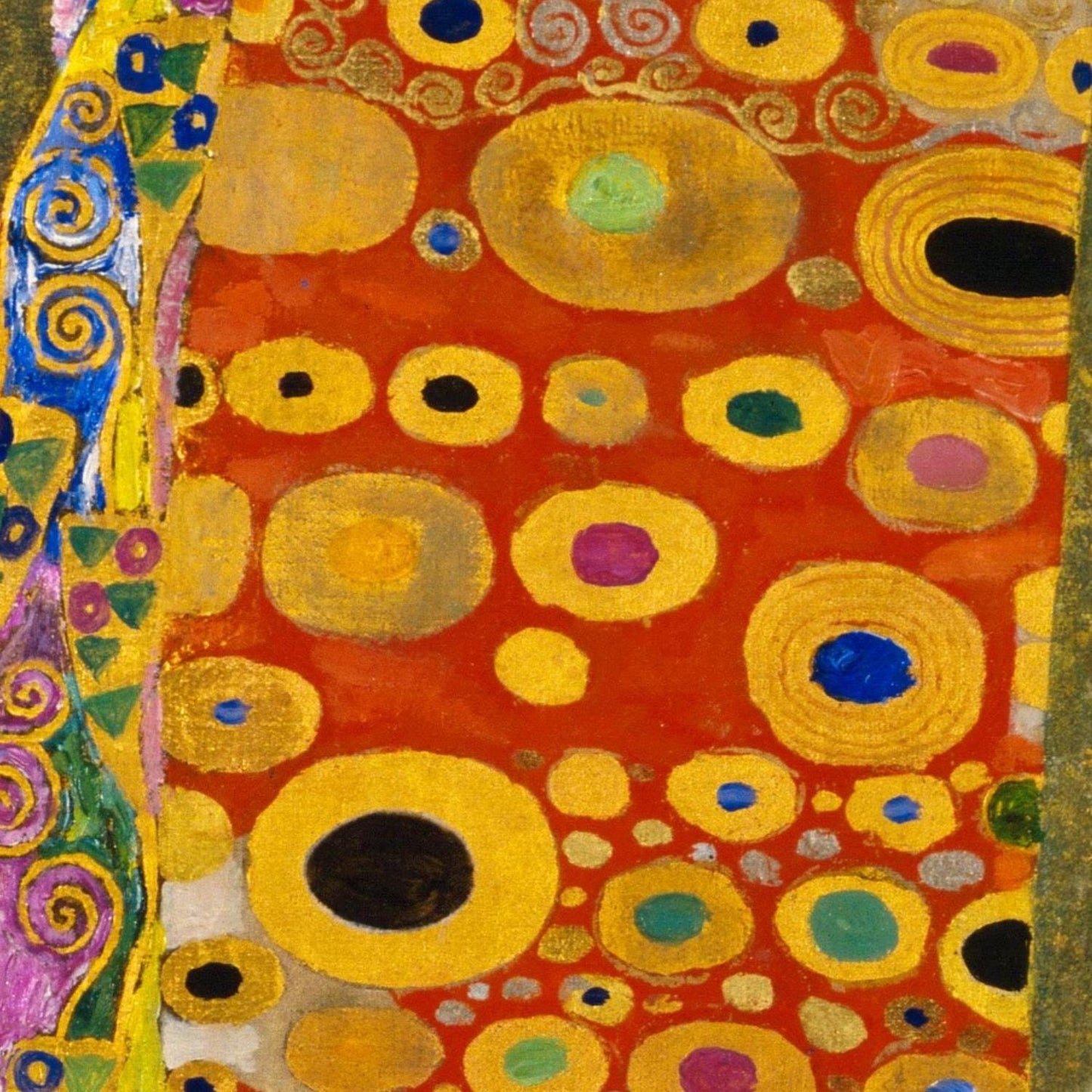 detail of the fine art reproduction from the centre