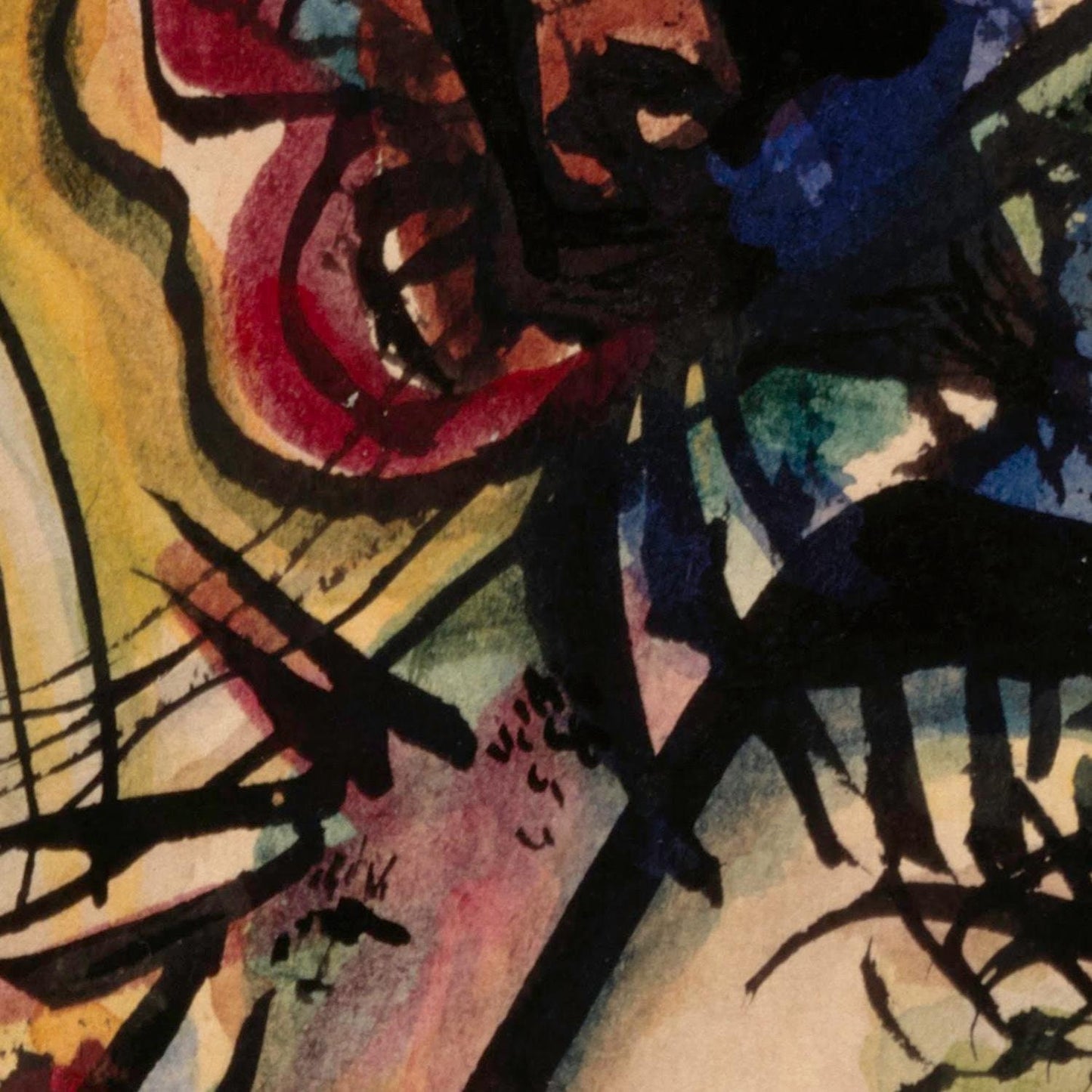 detail of the fine art reproduction from the centre