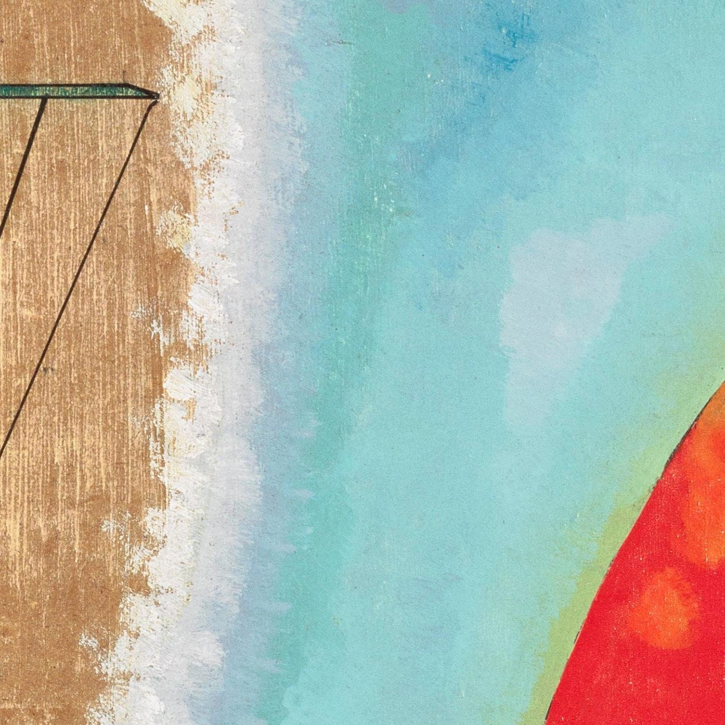 detail of the fine art reproduction from the centre