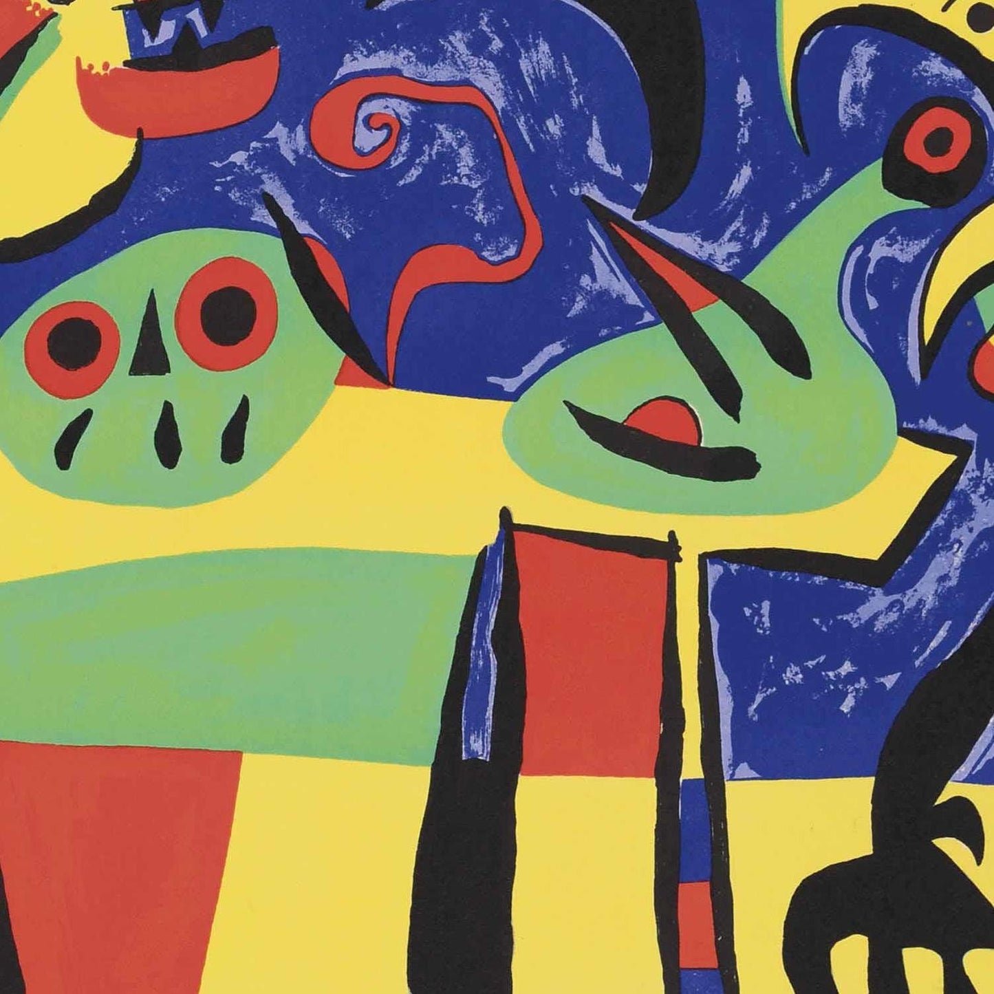 detail of the fine art reproduction from the centre