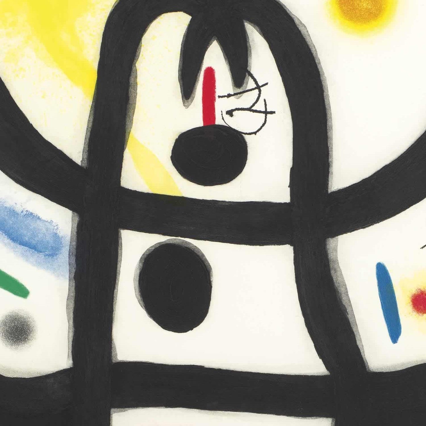 detail of the fine art reproduction from the centre