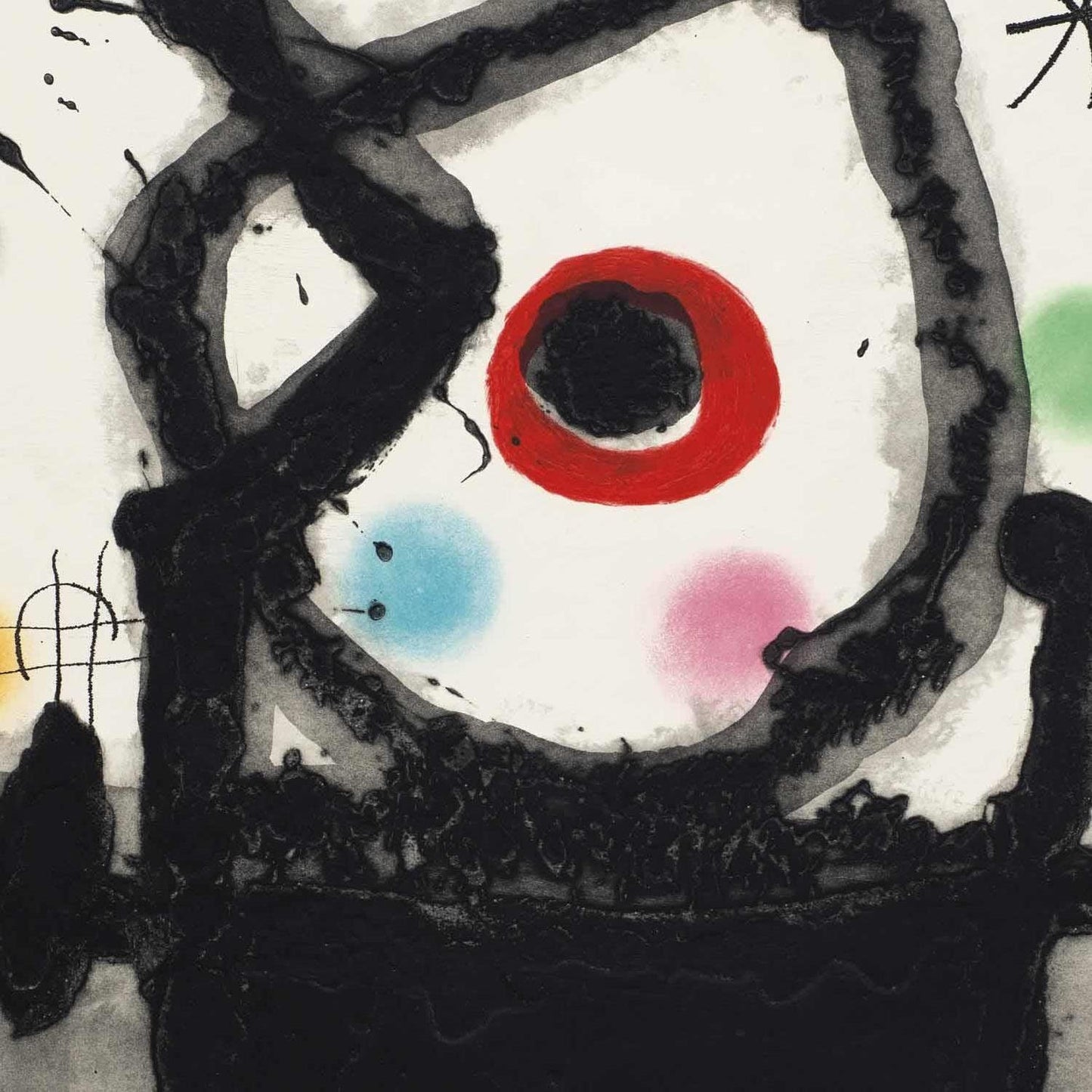 detail of the fine art reproduction from the centre