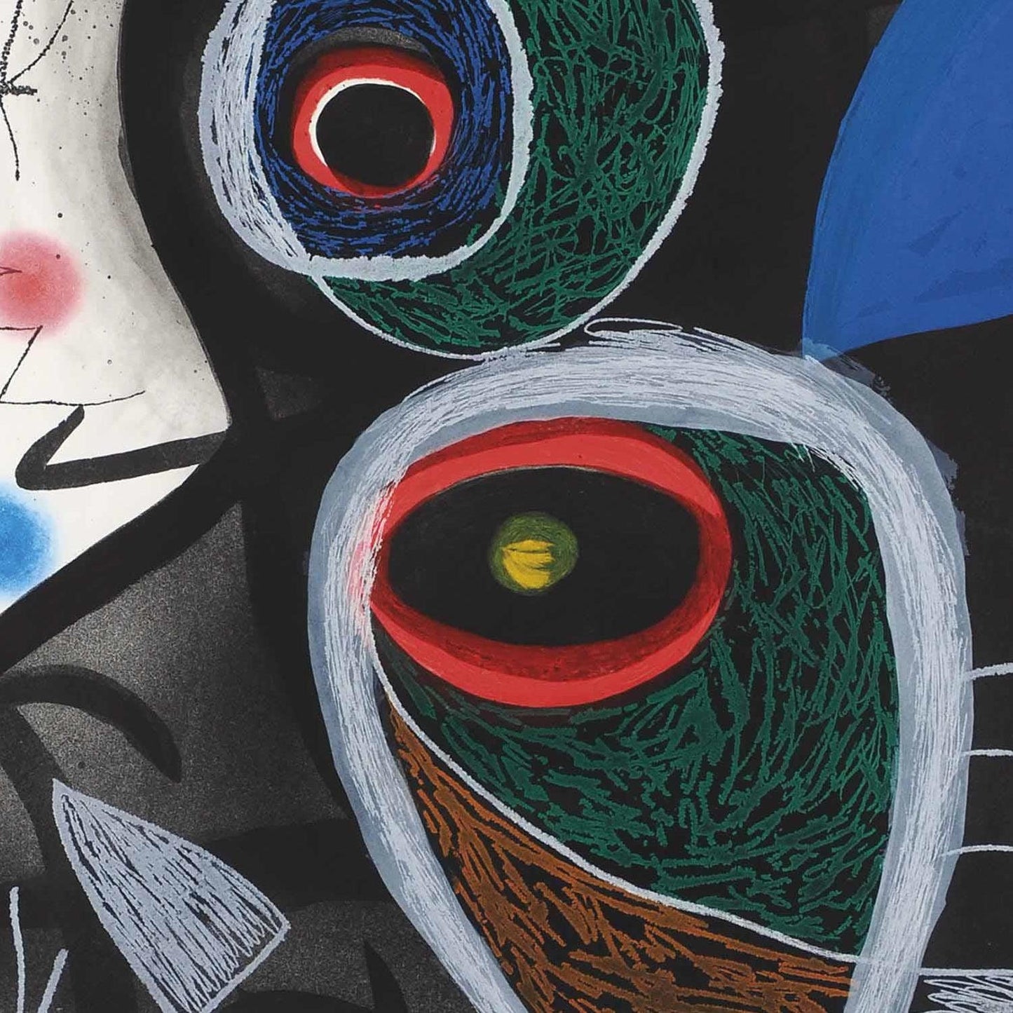 detail of the fine art reproduction from the centre