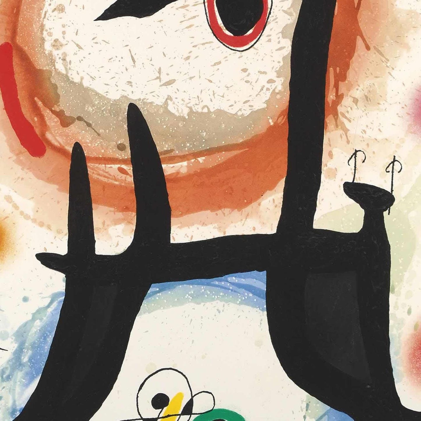 detail of the fine art reproduction from the centre