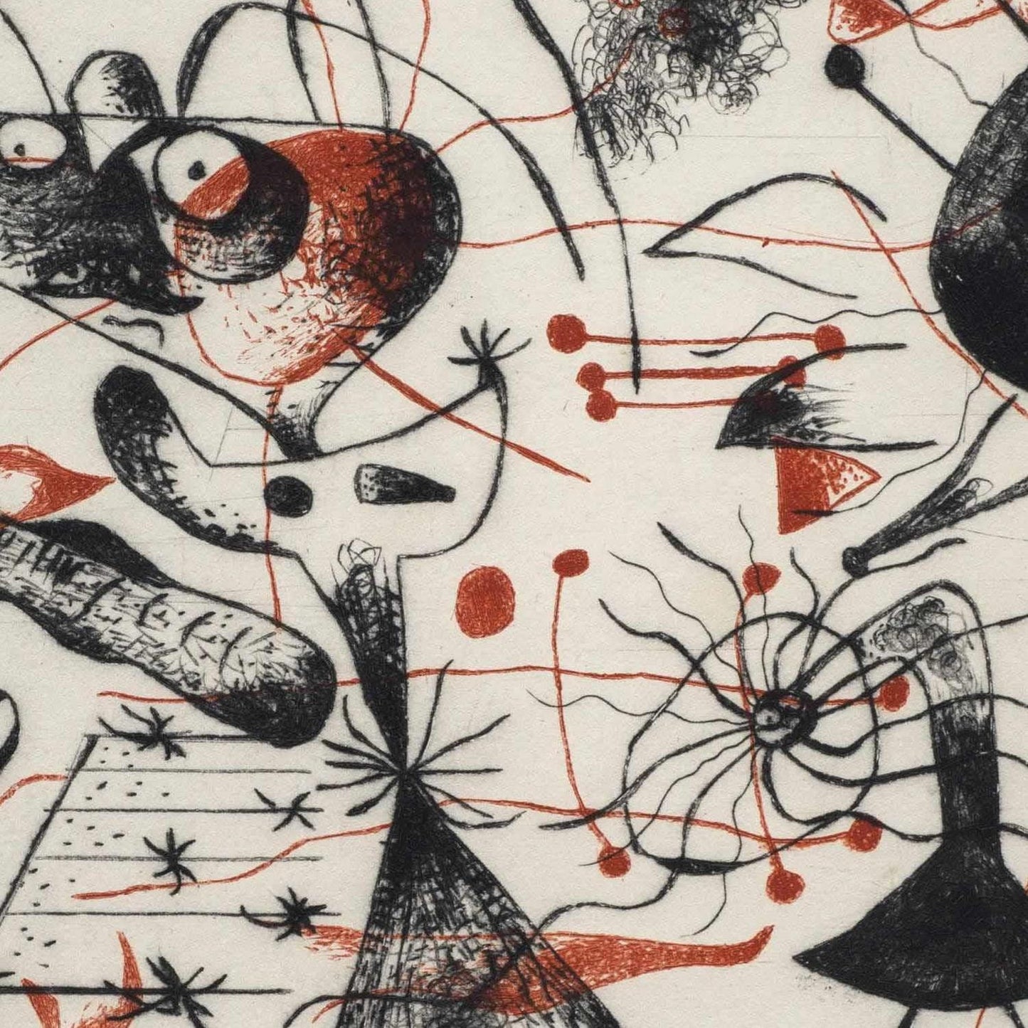 detail of the fine art reproduction from the centre