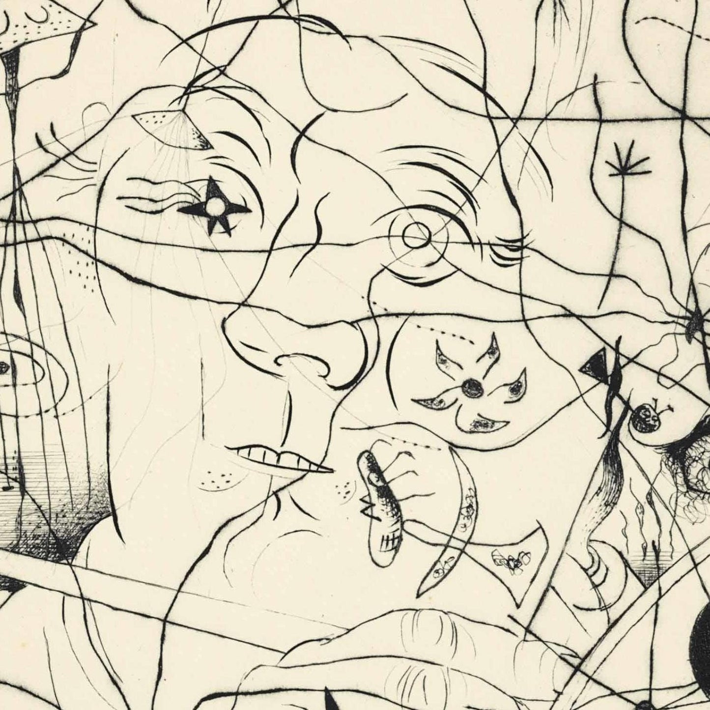 detail of the fine art reproduction from the centre